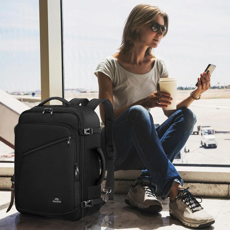 Carry On Backpack – Extra Large Expandable Travel Daypack (10.57 gal)