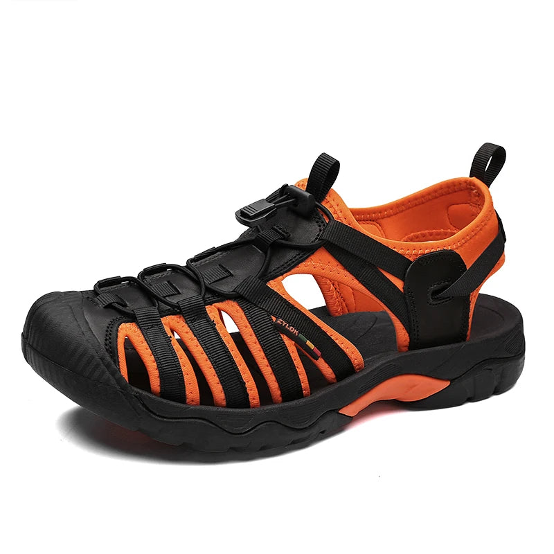Genuine Leather Men’s Sandals – Summer Soft Outdoor Beach Shoes