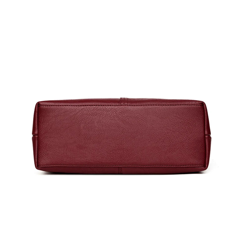 Genuine Brand Soft Leather Small Crossbody Tote – Casual Designer Shoulder Bag