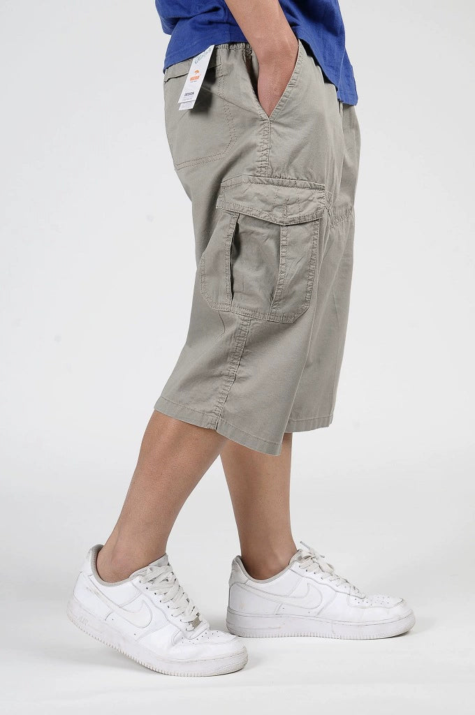 Men's Pure Cotton Workwear Pants: High-Waist, Loose Fit, Extra Large