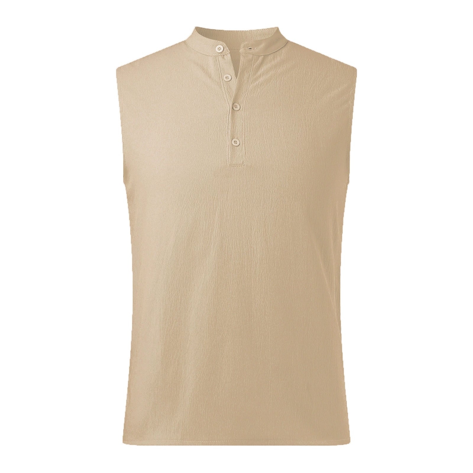 Men’s Sleeveless Double Pocket Shirt – Casual Slim Fit Summer Waistcoat