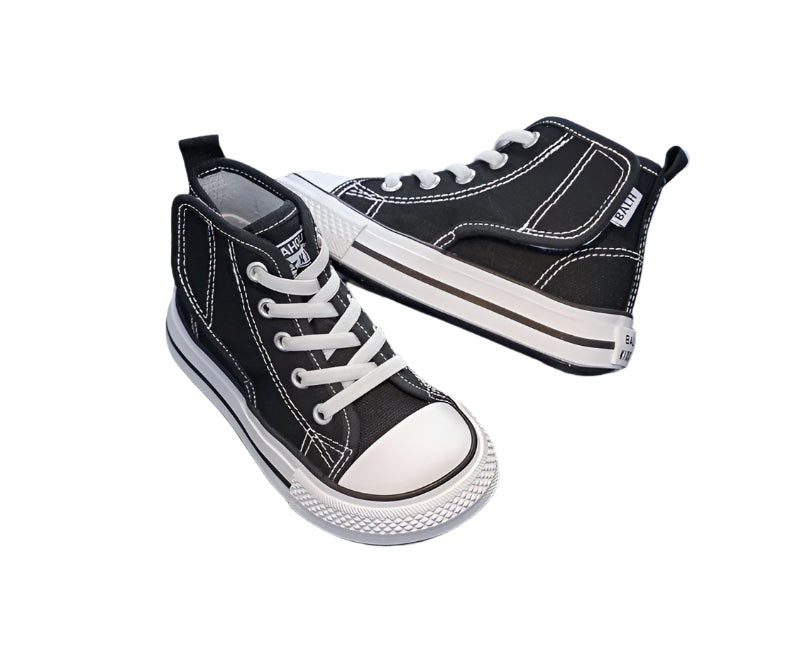 Children's High-Top Canvas Shoes – Unisex Casual Skate Sneakers