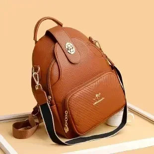 Vintage Leather Women’s Backpack – Fashionable Daily Commute & Travel Daypack
