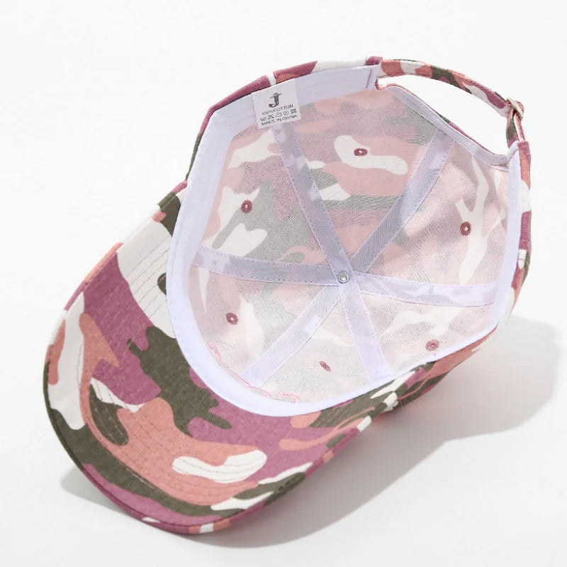 Rugged Vintage unisex American Retro Camouflage Embroidery Baseball Cap