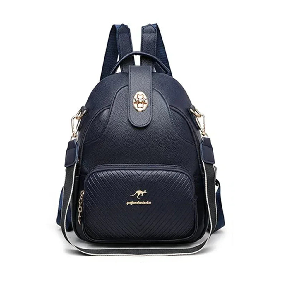Vintage Leather Women’s Backpack – Fashionable Daily Commute & Travel Daypack