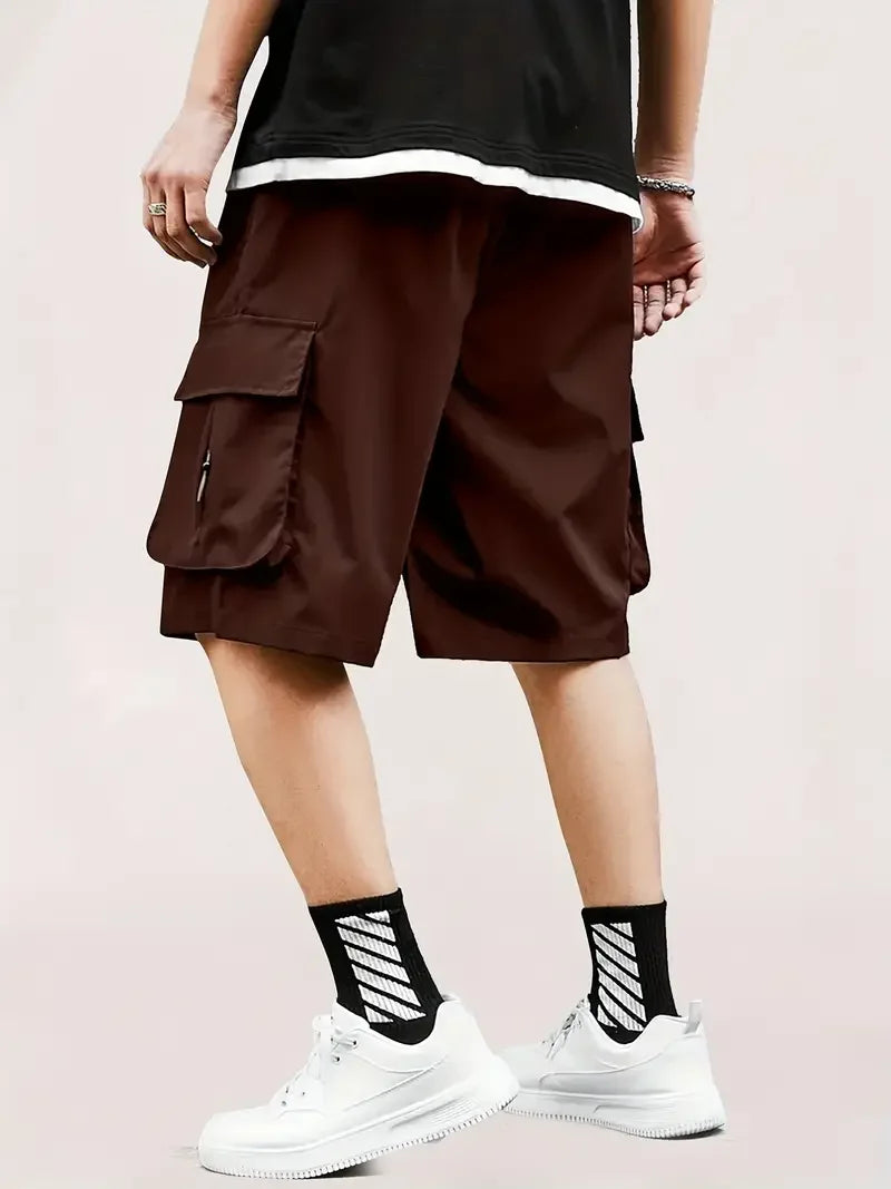 Men's Cargo Shorts: Outdoor Travel, Large Pockets, Thin & Durable