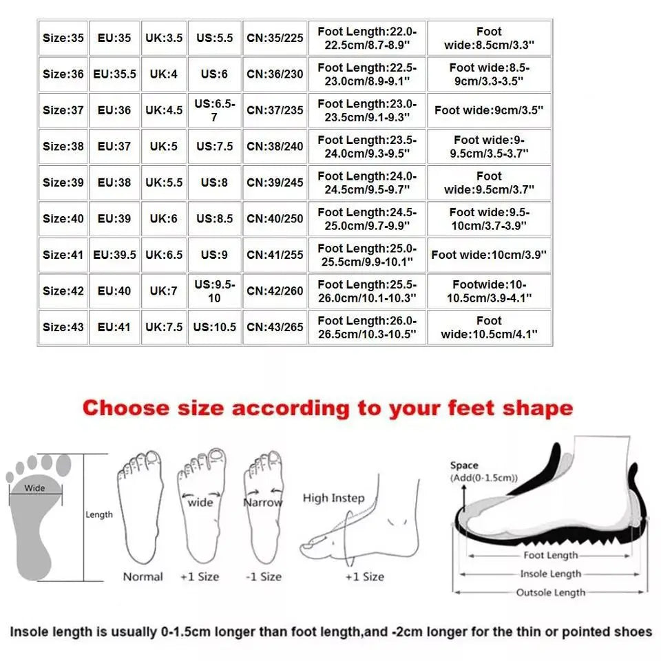 Trendy Cross Strap Flat Sandals – Summer Anti-Slip Beach Shoes Chart