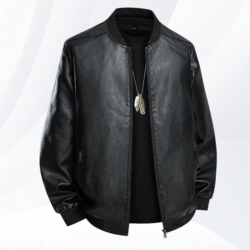 M-8XL Punk Style Men's PU Leather Jacket