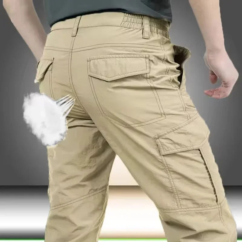 Breathable Waterproof Quick-Dry Men's Lightweight Tactical Cargo Pants