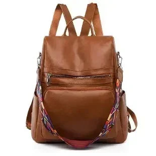 Vintage Leather Women’s Backpack – Fashionable Daily Commute & Travel Daypack
