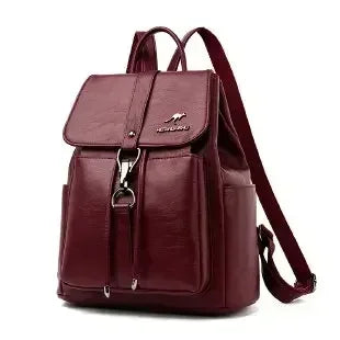 Vintage Leather Women’s Backpack – Fashionable Daily Commute & Travel Daypack