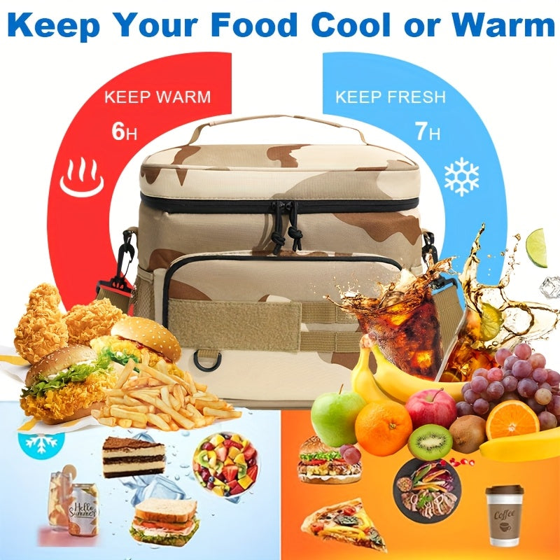 Leakproof Adjustable Strap Multiple Compartments Insulated Cooler Lunch Bag