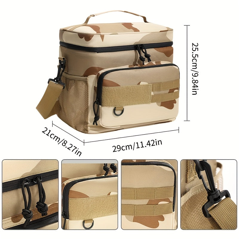 Leakproof Adjustable Strap Multiple Compartments Insulated Cooler Lunch Bag