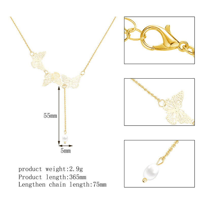 Elegant Sweet Style Women’s Clavicle Necklace with Geometric Pendant