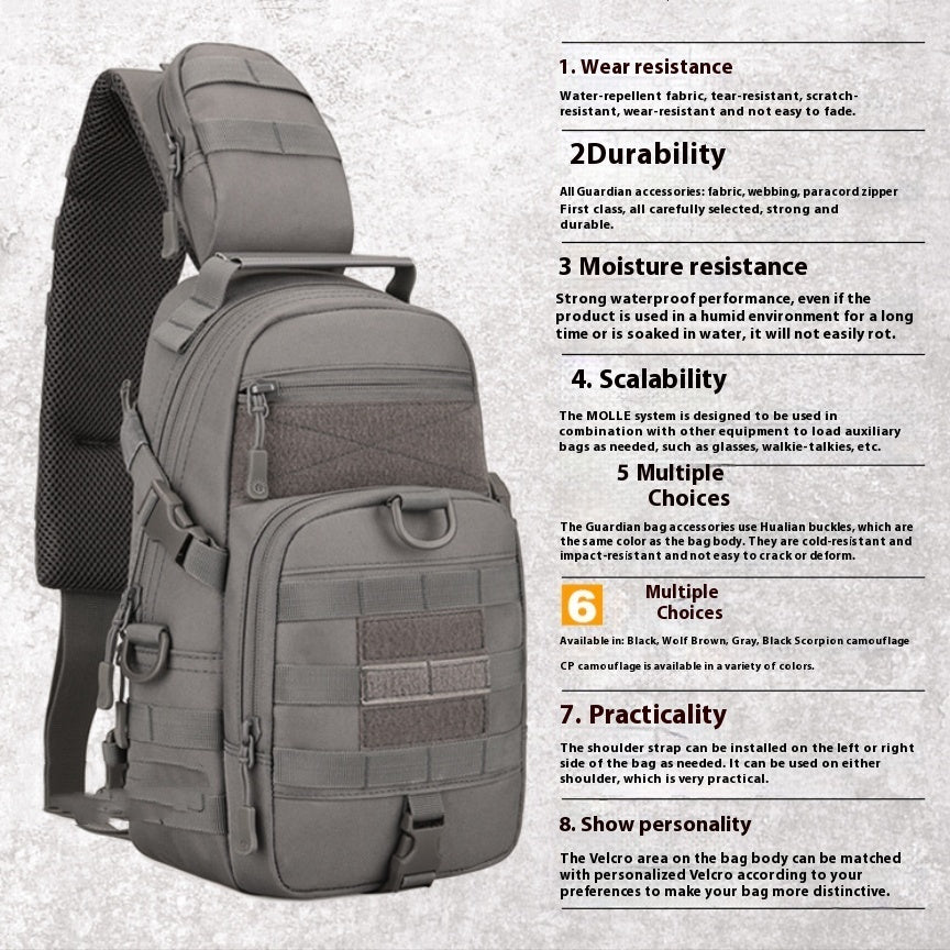 Men's Chest Bag Cycling Shoulder Crossbody Bag