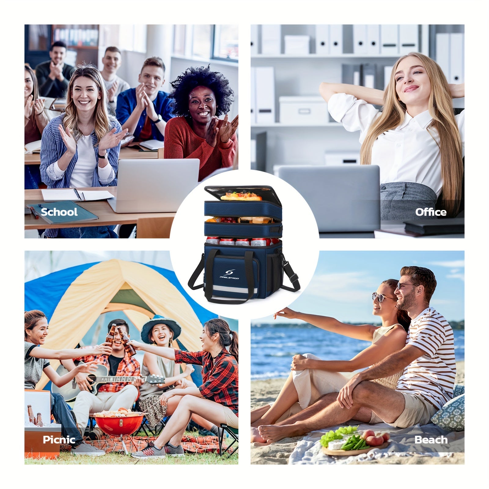 Maelstrom Insulated 5.02-Gallon Lunch Bag for Women & Men
