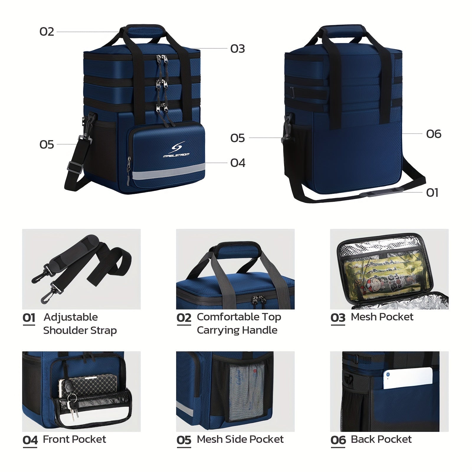 Maelstrom Insulated 5.02-Gallon Lunch Bag for Women & Men