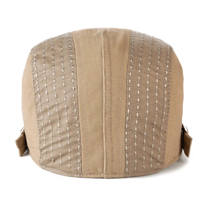 Vintage Fashion Beret - High Quality Cotton Visor Flat Cap for Men