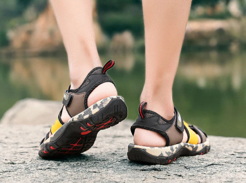 Men’s Roman Outdoor Sandals – Lightweight Summer Mesh Sandals