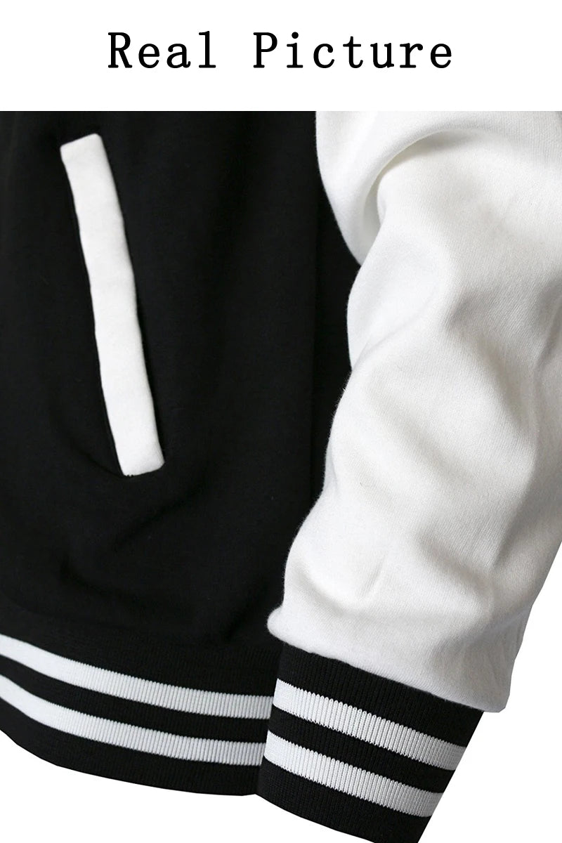Men's Loose Oversized Fleece Baseball Jacket: Street Style Warmth
