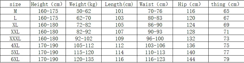 Men's Cargo Pants: Cotton Black, Large Size Joggers for All Seasons Chart