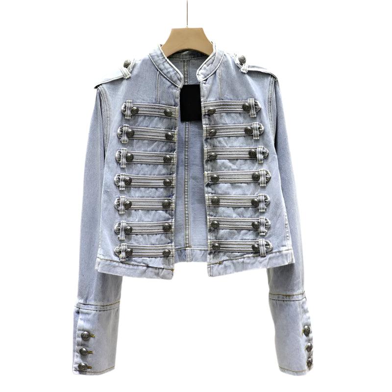 Short Slim-Fit All-Match Socialite Style Denim Jacket - JVMCL