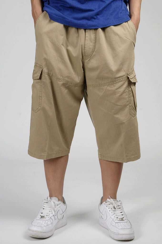 Men's Pure Cotton Workwear Pants: High-Waist, Loose Fit, Extra Large