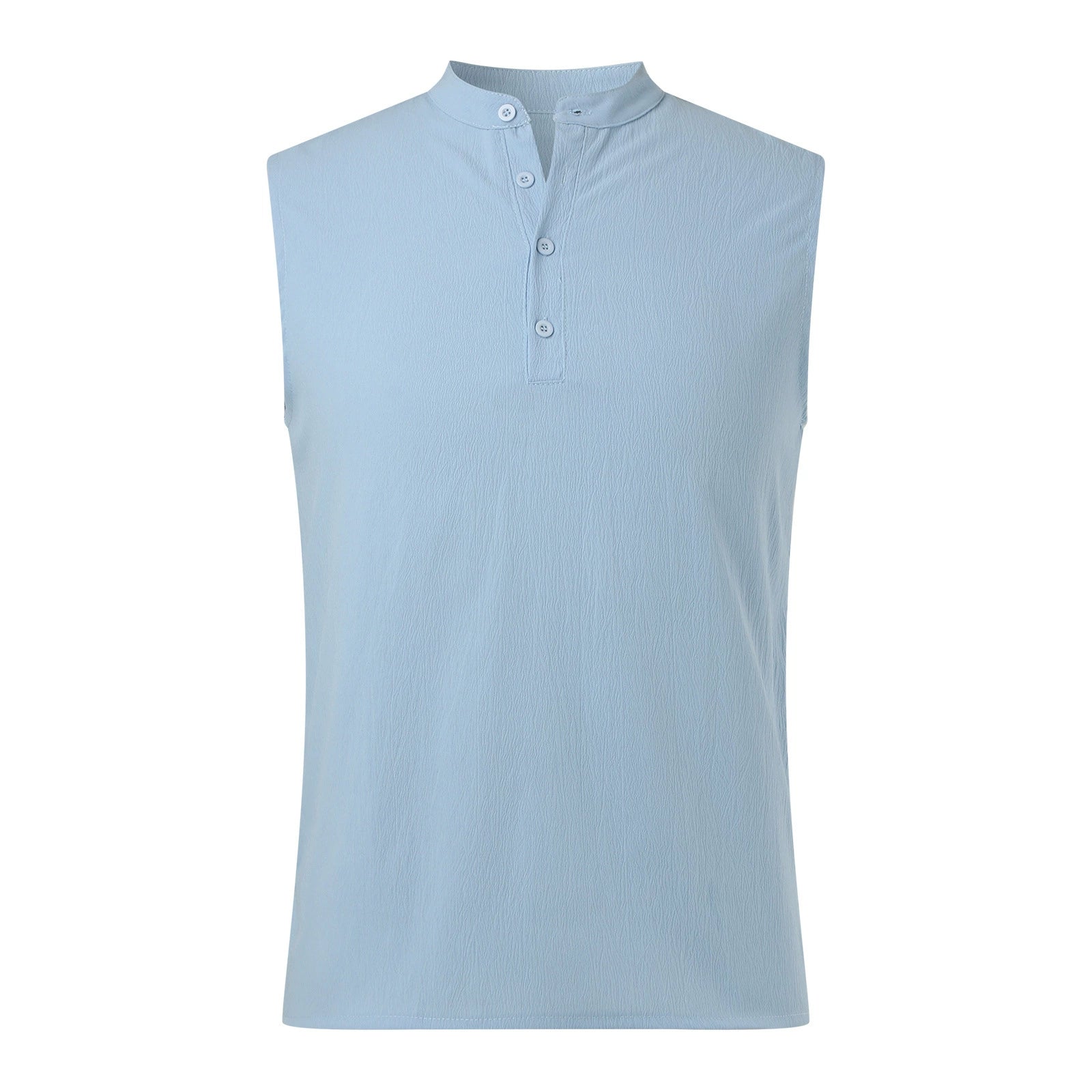 Men’s Sleeveless Double Pocket Shirt – Casual Slim Fit Summer Waistcoat