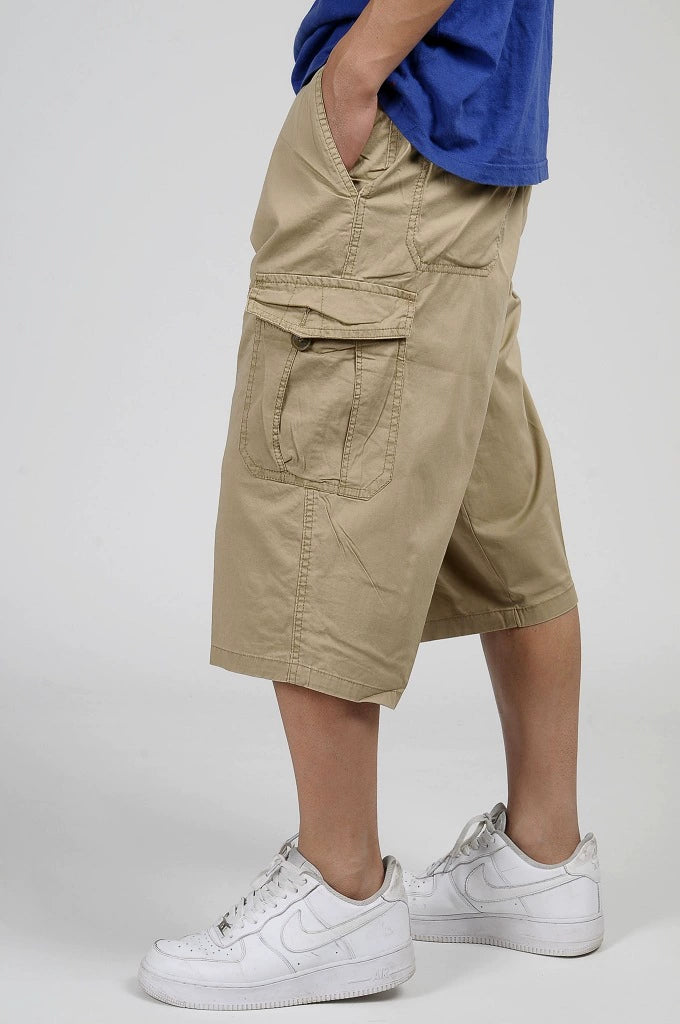 Men's Pure Cotton Workwear Pants: High-Waist, Loose Fit, Extra Large