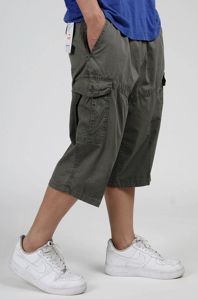 Men's Pure Cotton Workwear Pants: High-Waist, Loose Fit, Extra Large