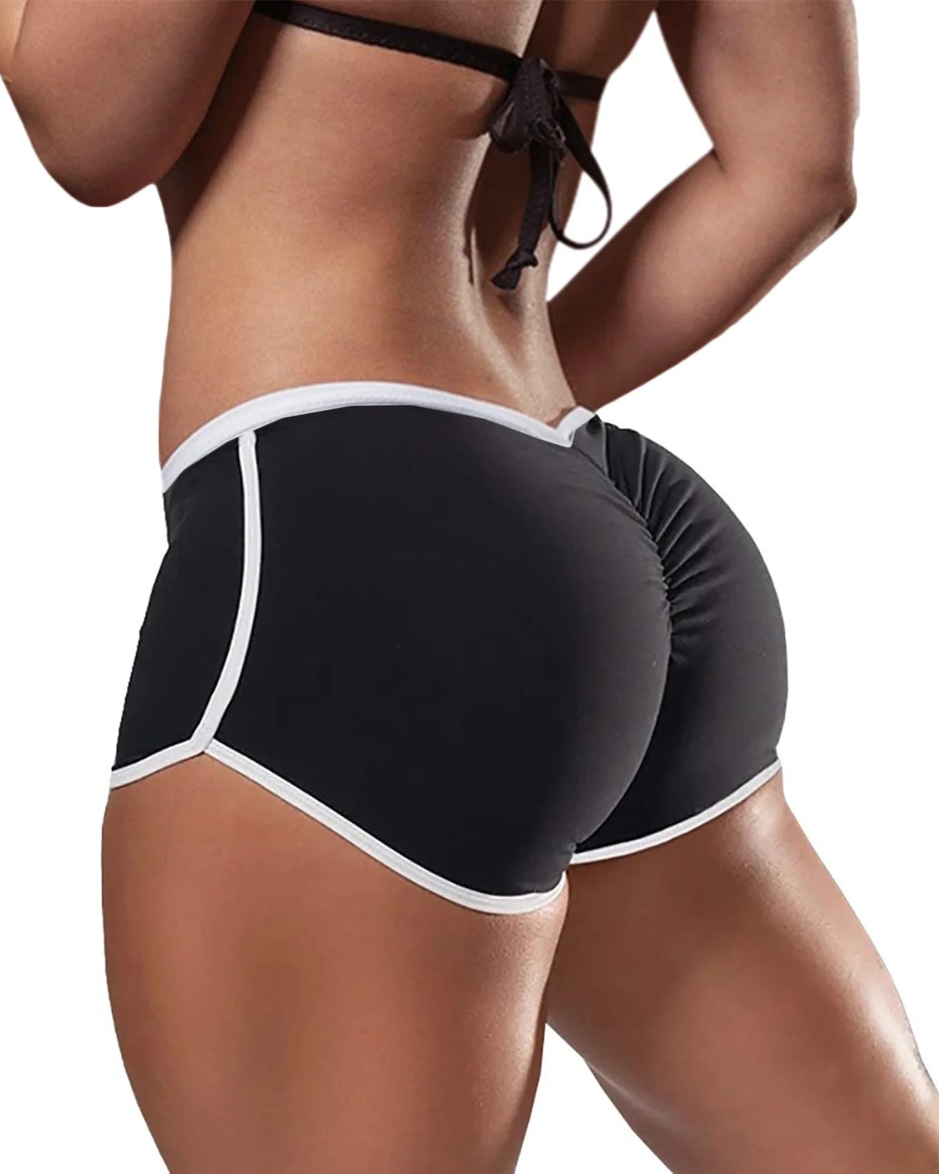 Women's Low Waist Sport Shorts: Sexy Skinny Fitness Training Shorts