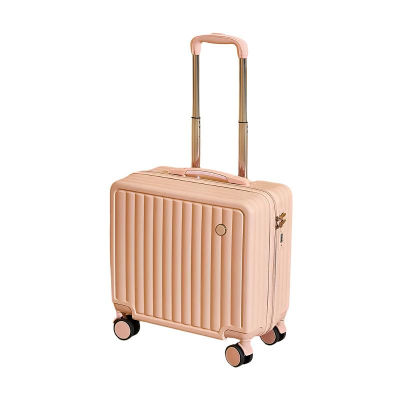 Travel Smart Aluminum Alloy Rolling Luggage with Cup Holder & Spinner Wheels