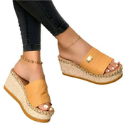 Women's Wedge Platform Slippers – Summer Slip-On Flip Flops