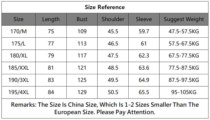 Classic Black Long Leather Jacket: Men's Warm Faux Fur Coat Chart