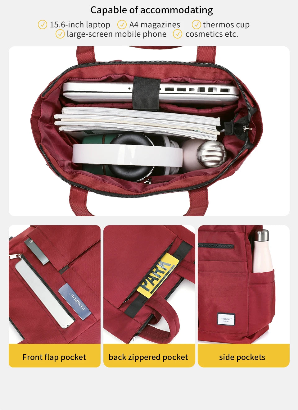 Tigernu Tote Backpack: New Multiway Laptop Bag for Women/Girls