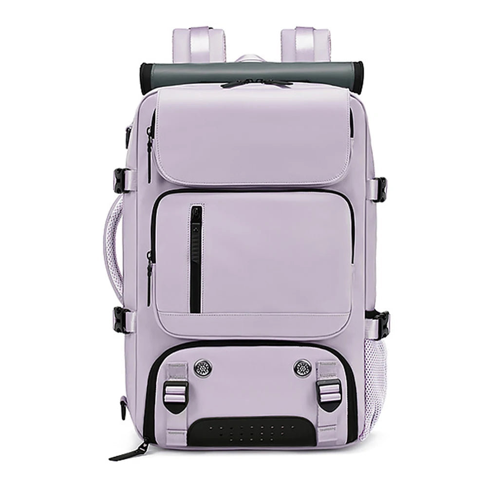 Large Travel Backpack: USB Charging, Waterproof, Shoe Compartment