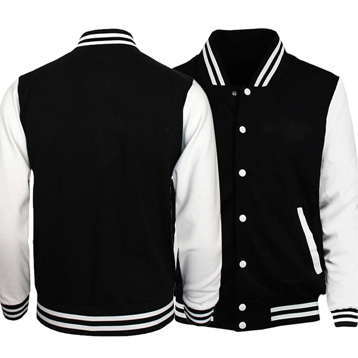 Men's Loose Oversized Fleece Baseball Jacket: Street Style Warmth