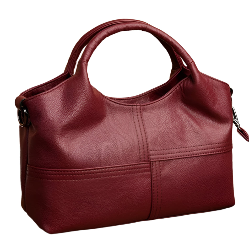 Genuine Brand Soft Leather Small Crossbody Tote – Casual Designer Shoulder Bag