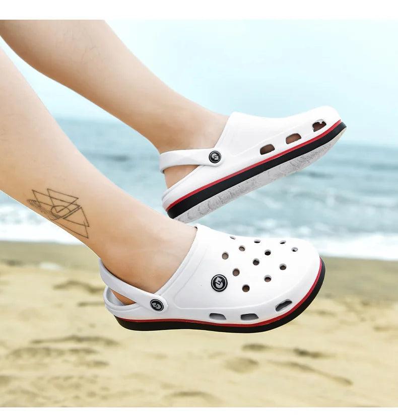 Men's Soft Bottom Beach Sandals: Comfortable and Breathable Footwear Clogs - JVMCL