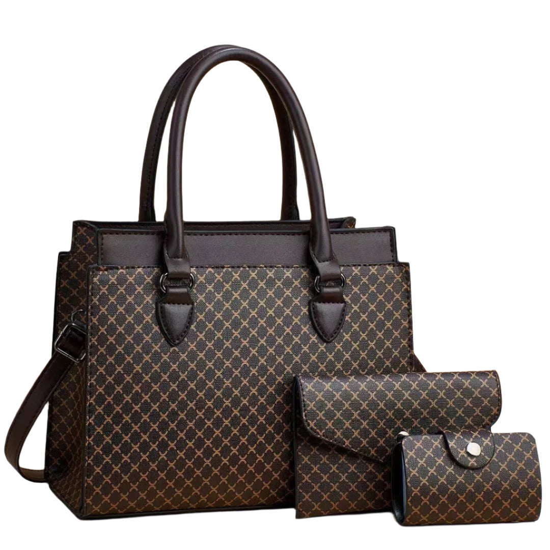 Color Block Retro Crossbody Tote – Women’s Large Capacity Handbag
