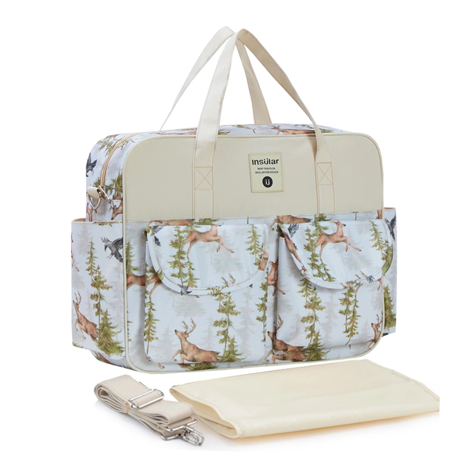 Insular Baby Diaper Bag: Fashion Nappy Stroller & Organizer Tote
