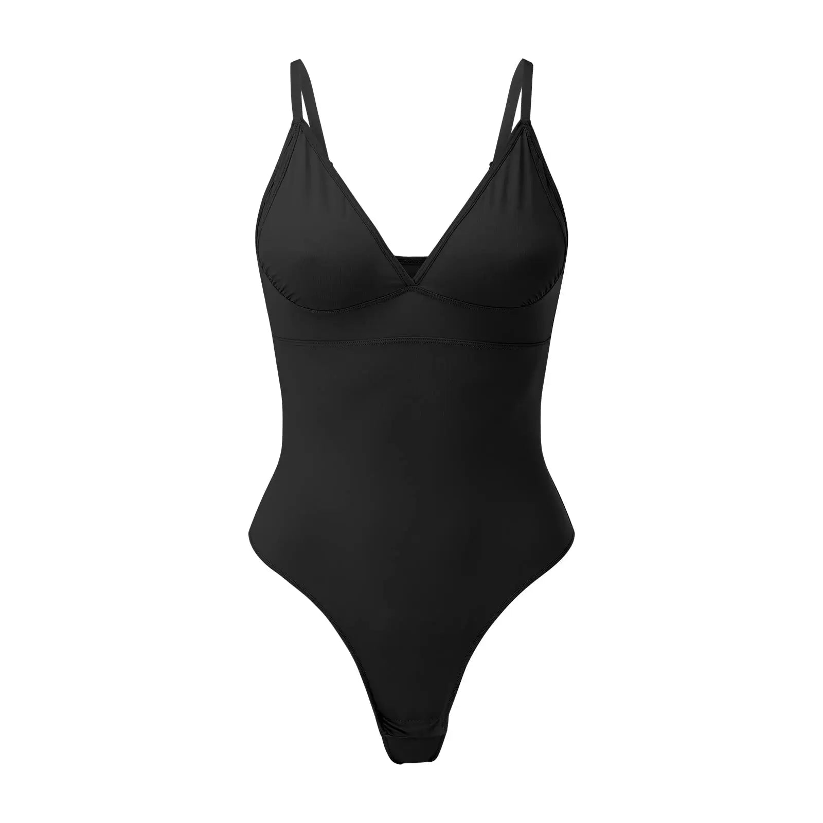 Women's Tummy Control Bodysuit: Seamless Thong Body Shaper