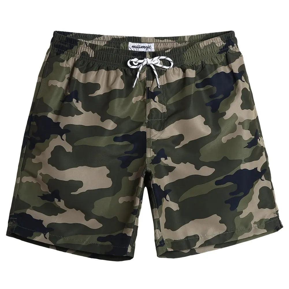 Beach & Surf Swim Men’s Flamingo 3D Print Board Shorts Trunks