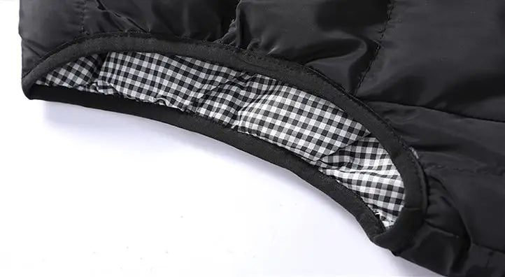 Men's Warm Padded Vest - Slim Fit Stand Collar Winter Waistcoat