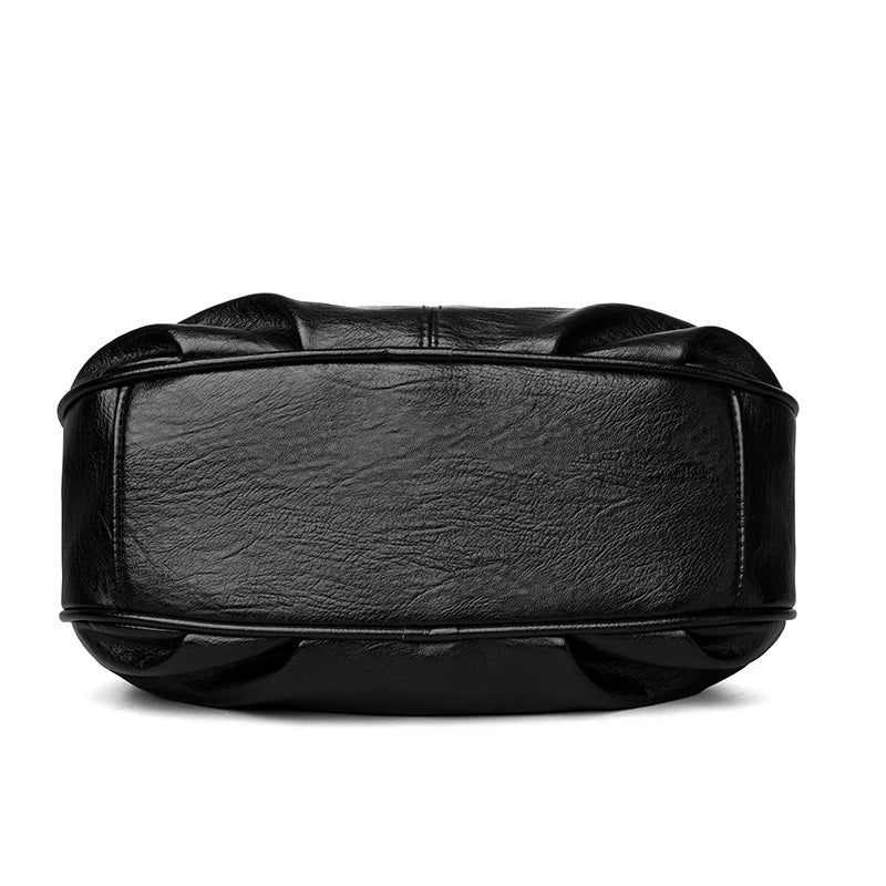Luxury 3-Layer Handbag - Soft PU Leather Shoulder & Crossbody Bag