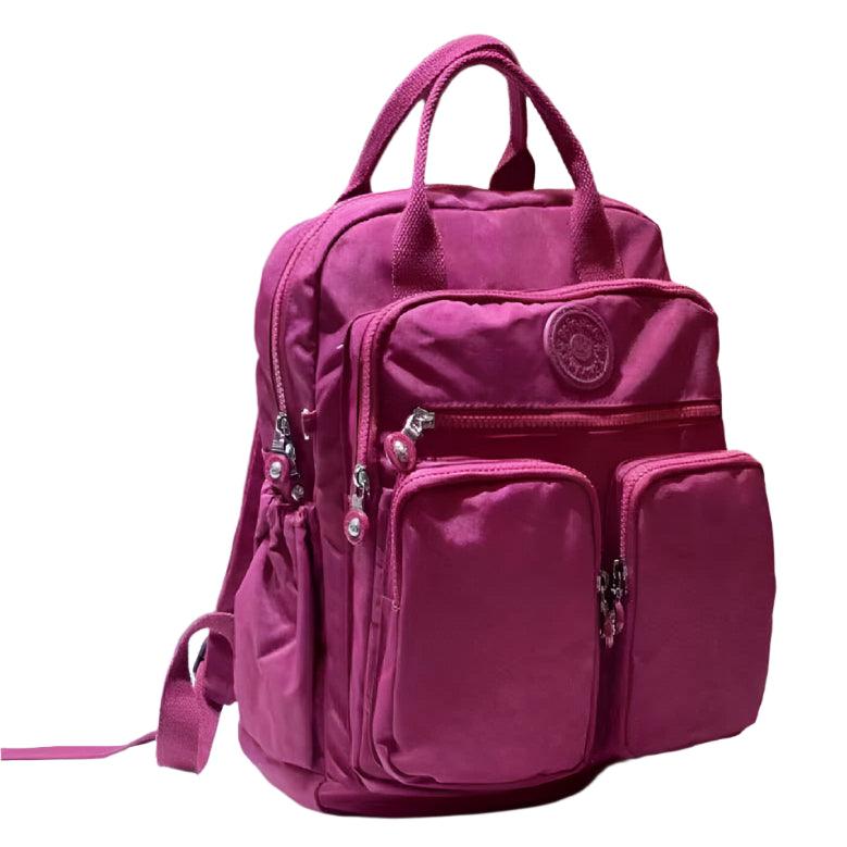 Versatile & Stylish – Waterproof Nylon Multi-Pocket Laptop Backpack for Women