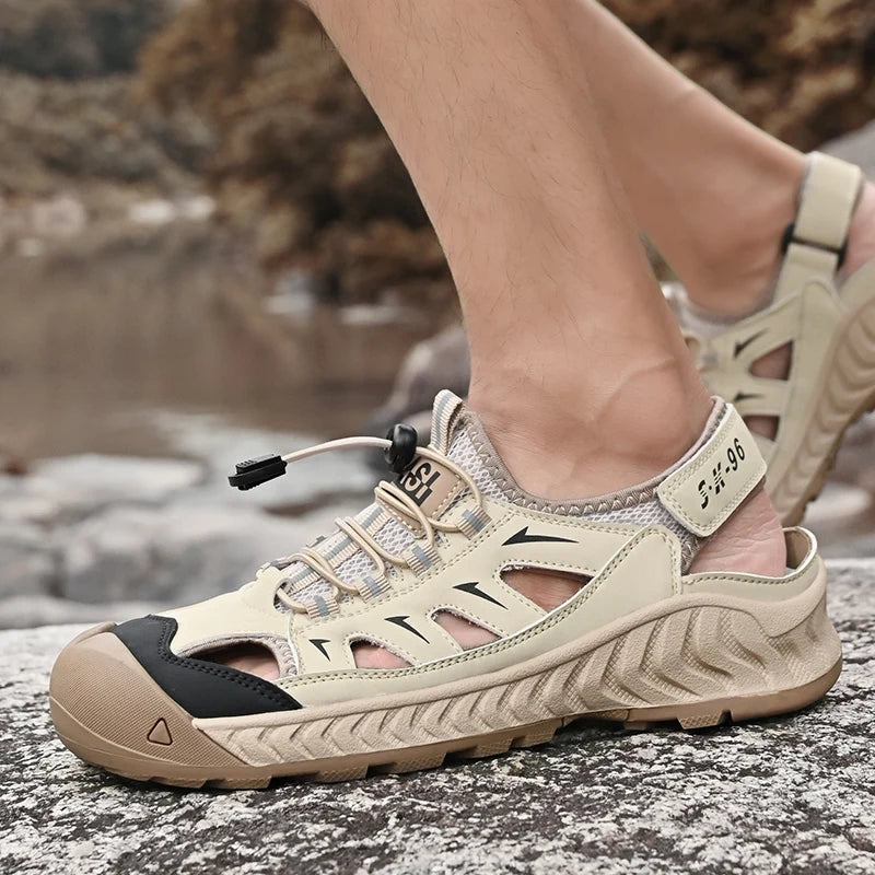 Men's Non-slip Outdoor Sandals - Breathable Beach & Wading Shoes