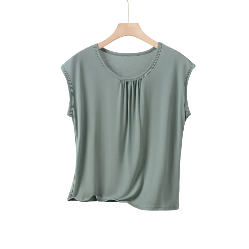 Plus size Modal Loose T-Shirt sleeveless solid color Casual Tank Tops XL to 8XL