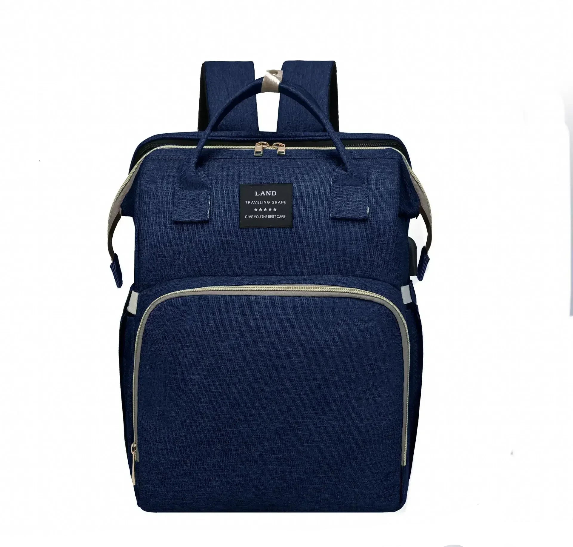 Folding Mommy Bag with Portable Crib – On-the-Go All-in-One Diaper Backpack