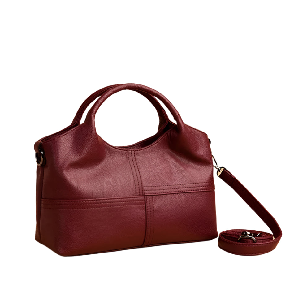 Genuine Brand Soft Leather Small Crossbody Tote – Casual Designer Shoulder Bag